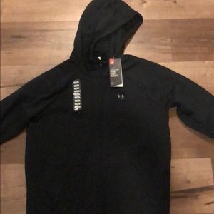 Under armour black sweater zip hoodie